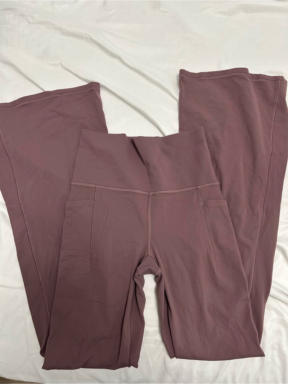 Athleta Wide-Leg High-Rise Pants - Dusty Mauve
